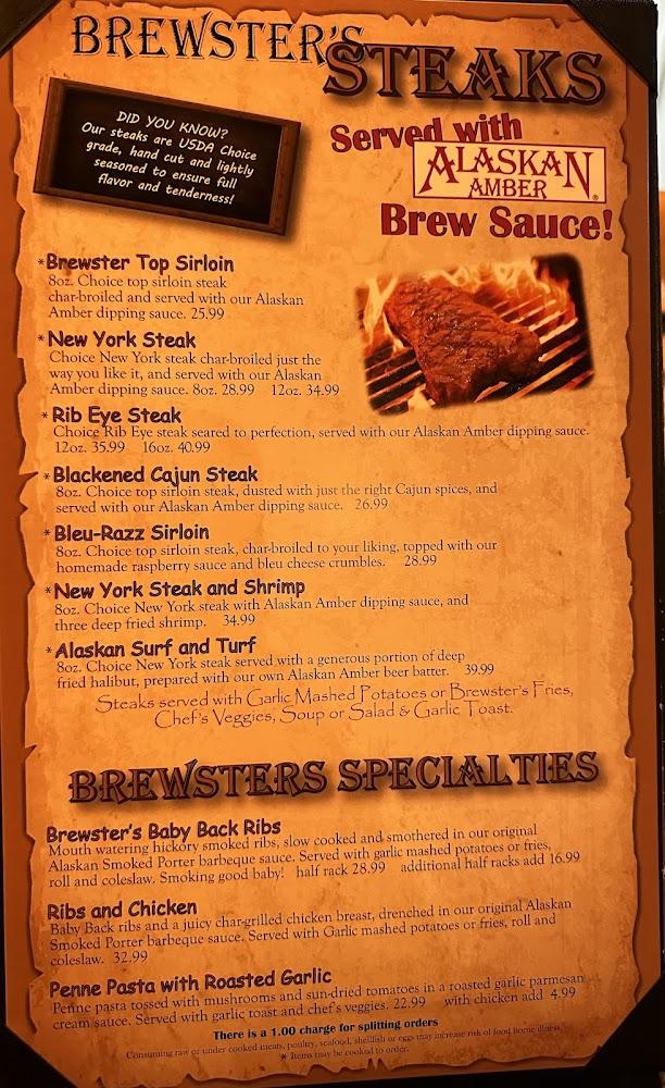 Brewsters Restaurant Menu image 4